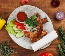 Куриные крылышки на мангале