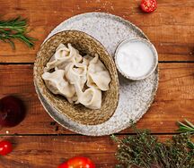 Вареники картофель с грибами