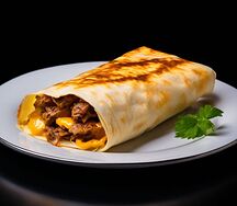 С куриным филе и говяжьей котлетой