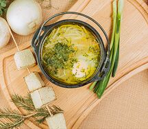 Лапша домашняя с курочкой