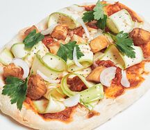 Римская пицца с печёными овощами