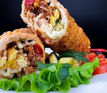 Шаурма в кляре с сыром
