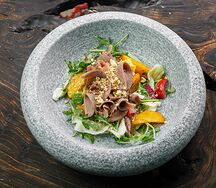 С языком и картофелем по-деревенски