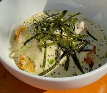 Пшеничная каша с креветкой
