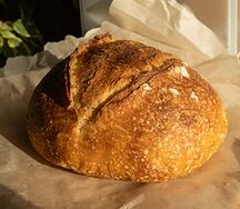 Мини Деревенский бездрожжевой хлеб
