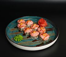 Запеченный ролл с курицей