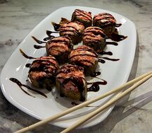 Запеченный Цезарь ролл с курицей