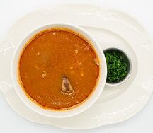 Фасолевый с сушеном мясом