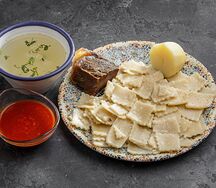Хинкал тонкий с отварным мясом