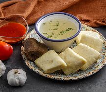 Хинкал аварский с отварным мясом