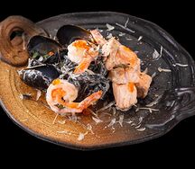 Паста Нери с морепродуктами