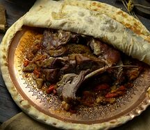 Томленая баранина в печи