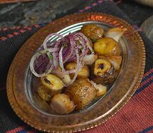 Картофель с курдюком