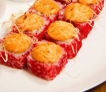 Запеченная Калифорния с лососем