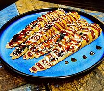 Стрипс-ролл с креветками 
