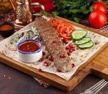 Люля в лаваше с заправкой