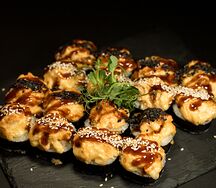 Запеченный с креветкой