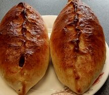 Пирожок печеный Курица-сыр и зелень
