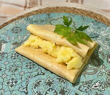 Блинчик с картофельным пюре
