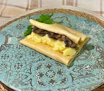 Блинчик с картофелем и грибами