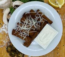Гренки с соусом