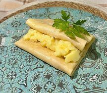 Блинчик с картофельным пюре