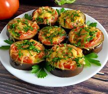 Баклажаны жаренные с чесноком