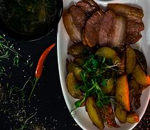 Картофель со свининой по-сычуаньски