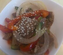 Теплый салат 