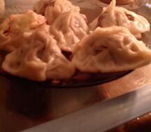 Манты с картофелем и грибами