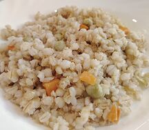 Перловка с овощами 