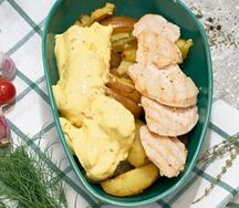 Сытый барин с курочкой гриль