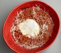 Томатная овсяная каша