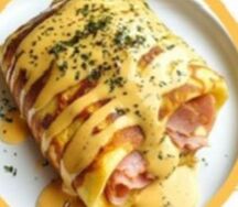 Блин с ветчиной и сыром