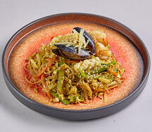 Харусаме с карри и морепродуктами