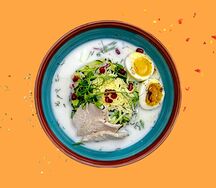 Окрошка с куриным филе