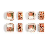 Запечённый ролл Кадо с лососем