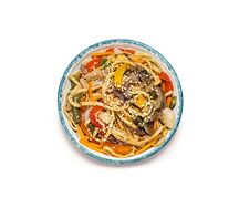 Удон с морепродуктами в кисло-сладком соусе 