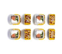 Запечённый ролл Ямайка с лососем