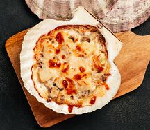 Гребешок золотой с сыром