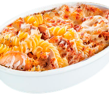 Паста с цыпленком и грибами