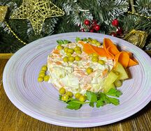 Оливье с курицей