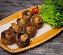 Шампиньоны на мангале