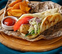 Люля в пите с картошкой фри