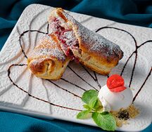 Штрудель яблочно-банановый 