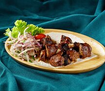 Печень говяжья с курдюком