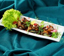 Рулетики из баклажанов 