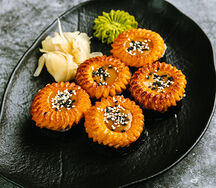 Запеченный ролл с курицей