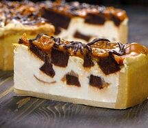 Чизкейк Брауни и карамель