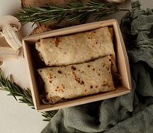 Блины с курицей и грибами